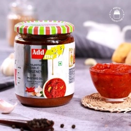 Add me Rajasthani Garlic Chutney 500G Glass Pack masaledar lassan ki Chutney