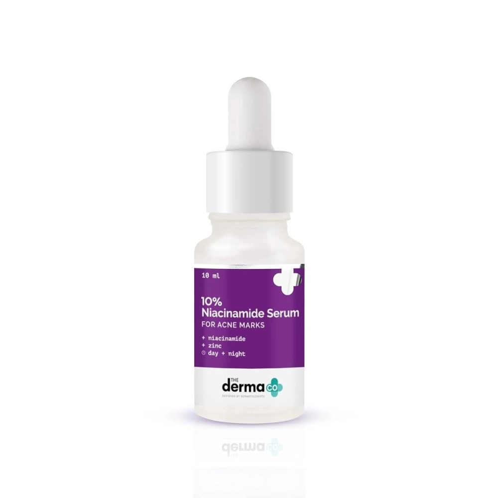 The Derma Co 10% Niacinamide Face Serum with 2% Zinc | Fades Acne Marks | Fights Acne | Controls Oil Production | Reduces Dark Spots | 10 ml