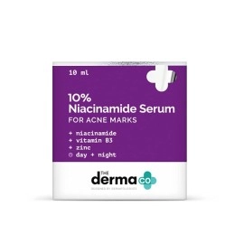 The Derma Co 10% Niacinamide Face Serum with 2% Zinc | Fades Acne Marks | Fights Acne | Controls Oil Production | Reduces Dark Spots | 10 ml