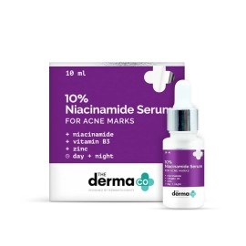 The Derma Co 10% Niacinamide Face Serum with 2% Zinc | Fades Acne Marks | Fights Acne | Controls Oil Production | Reduces Dark Spots | 10 ml
