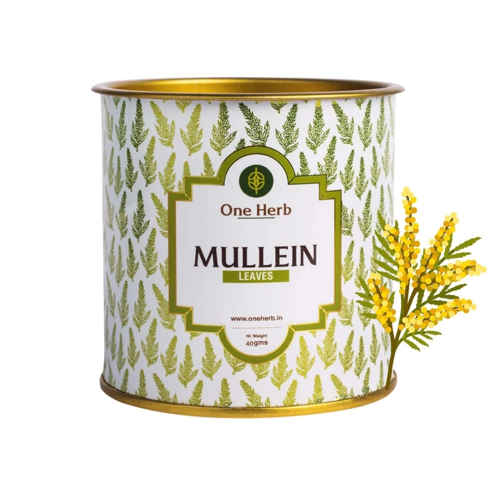 One Herb - Mullein Tea 40g, Lung Detox Herbal Support for Healthy Respiratory, Bronchial & Immune Function and Easy Sleep.
