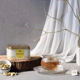 The Indian Chai - Arjun Tea for Good Heart 15 Pyramid Tea Bags with Arjun Bark, Ashwagandha, Bhahmi, Shankhpushpi