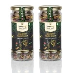 Hamiast Kashmiri Shahi Qawah (Kahwa) Loose Leaves Green Tea With Saffron, Authentic And Traditional Blend,Without Sugar, 200 Grams (100G Pack Of 2 Serves 100 Cups)