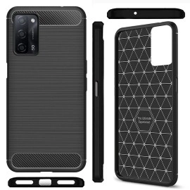 Zapcase Back Cover Case for Oppo A53s 5G | Compatible for Oppo A53s 5G Back Cover Case | 360 Degree Protection | Soft and Flexible (TPU | Matte Black)