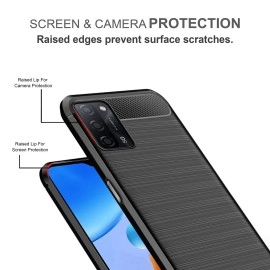 Zapcase Back Cover Case for Oppo A53s 5G | Compatible for Oppo A53s 5G Back Cover Case | 360 Degree Protection | Soft and Flexible (TPU | Matte Black)