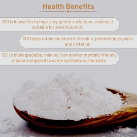 Pratha SCI Powder SODIUM COCOYL ISETHIONATE 100gm Commonly known as Baby Foam For DIY cosmetics Raw material for mild shampoos