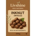 LivShine Natural Dried Whole Haritaki/Harad/Inknut for Dark Circles 200Gm