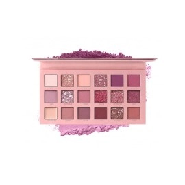 HUDA GIRL BEAUTY Nude Edition Eyeshadow 18 Color Palette, Shimmer and Matte Shades for Eye Makeup.