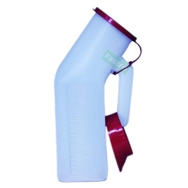 Fastro 1000 ML Portable Urine Pot with Cap | Polypropylene Safe Medical Grade Plastic Pee Collector for Male, Female & Bedridden Adults - Pack of 2