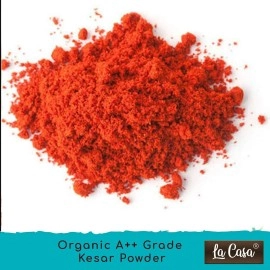 La Casa Saffron Powder | Original Kashmiri Kesar Powder | Premium Organic A++ Grade | for Face/Beauty/Food/Colour/Aroma/Tilak | Purest Finest Sundried Natural Saffron | 1gm |