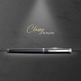 Paperkraft Beethoven- Blue Ceramic Roller Ball Pen (Pack of 1) | Classy Matte Black finish|Premium Gifting Products|Ideal for Professionals|Official meeting essentials (04030233)