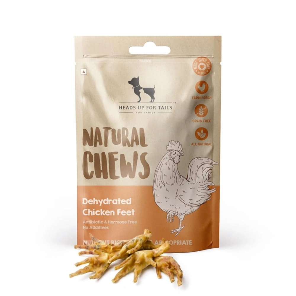 Heads Up For Tails HUFT Sara\'s Natural Chews Dehydrated Chicken Feet