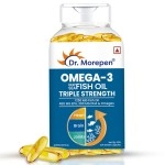 DR. MOREPEN Deep Sea Omega 3 Fish Oil, Triple Strength (1250 mg with 900 mg DHA & EPA) | High Potency Fish oil from The Cleanest Source | Great for Eyes, Skin, Heart & Brain Health etc| (60 softgels)