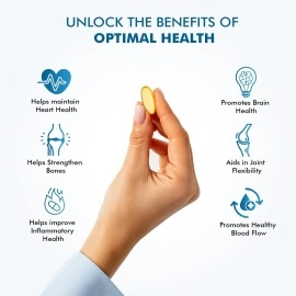 DR. MOREPEN Deep Sea Omega 3 Fish Oil, Triple Strength (1250 mg with 900 mg DHA & EPA) | High Potency Fish oil from The Cleanest Source | Great for Eyes, Skin, Heart & Brain Health etc| (60 softgels)