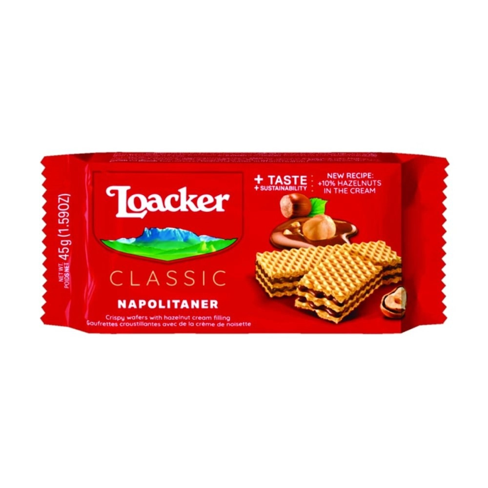 Loacker Classic Wafer Napolitaner(Hazelnut) 45g - Italy