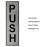 BUZZ COOL Push Pull Metal Sign Stickers Self Adhesive Stainless Steel finish Push and Pull Signage Board for Glass Wooden Doors Office Hospital Mall Gate Sticker Combo (Silver)