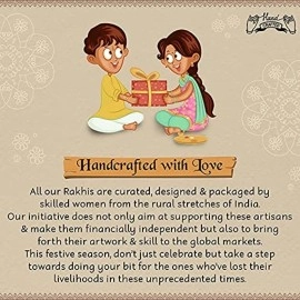 I Jewels 18k Gold Plated Indian Traditional Designer Multi-colour Peacock Rakhi for Men/Brother (R702-3) (Pack of 3)