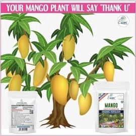 Erwon Mango Growth Booster, Premium Essential Powerful Organic Fertilizer For Overall Growth Of Mango Plants, With Charged Micro-Organism And ++ Micronutrients (900 Gm), Powder