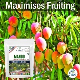 Erwon Mango Growth Booster, Premium Essential Powerful Organic Fertilizer For Overall Growth Of Mango Plants, With Charged Micro-Organism And ++ Micronutrients (900 Gm), Powder