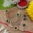 I Jewels 18k Indian Festival Designer Bhaiya Bhabhi Hanging Lumba Rakhi Combo Set for Rakshabhandan Special (R014G-CO)