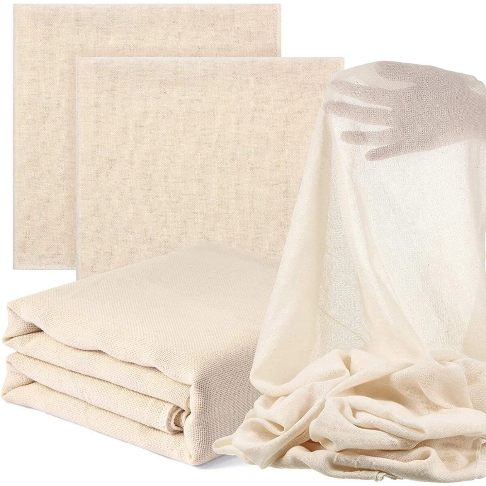 Retailio Muslin Off White Cloth, For Cheese Unbleached Cloth, And Making Paneer, Jalebi, Sprouts, Straining Soups And Sauces, Curds Ultra Fine Cheesecloth Professional (1 Meter)