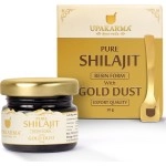 UPAKARMA Premium Ayurvedic Pure and Natural Shilajit Gold Resin with Pure Gold Dust Helps Boost Immunity, Energy, Strength, Stamina, and Overall Health - 20 Grams Shilajeet - Pack of 1