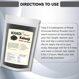 Khadi Omorose Kalonji Powder (Black Seed), 100 grams