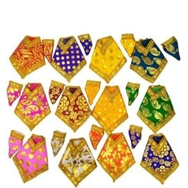 SHINDE EXPORTS Shirdi Saibaba Idol Dress Cloth Vastra Shawl for Sai Baba Statue. (Pack of 12, 3.5 inches) Zero no. Idol