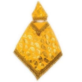 SHINDE EXPORTS Shirdi Saibaba Idol Dress Cloth Vastra Shawl for Sai Baba Statue. (Pack of 12, 3.5 inches) Zero no. Idol