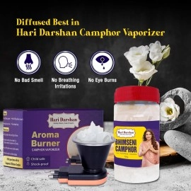 Hari Darshan Bhimseni Camphor-100G, Pooja, Havan, Meditation, Room Freshener