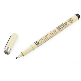 Sakura Pigma Micron - Pigment Fineliner Pens - 01/03/05/08/10/12 - Wallet of 6 - Black Ink