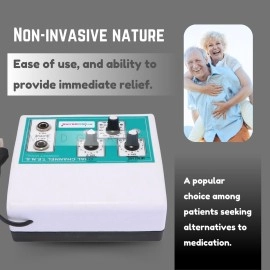 Physiogears Mini Tens Electrotherapy Physiotherapy Machine for All Pain Relief Device Nerve Stimulation (Electrode Pad)