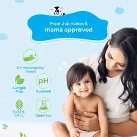 Mamaearth Milky Soft Body Wash for Babies with Oats, Milk and Calendula (400 ml)