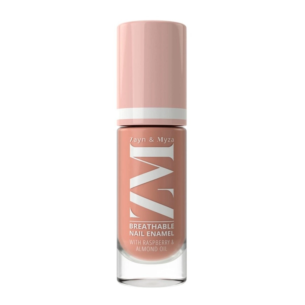 Zayn & Myza - Coffee Cream Breathable Enamel Nail Polish Infused With Raspberry and Almond Oil Water Permeable Fast Drying Glossy Finish Nail Color Halal Certified Vegetarian For All Occasions - 6 ml