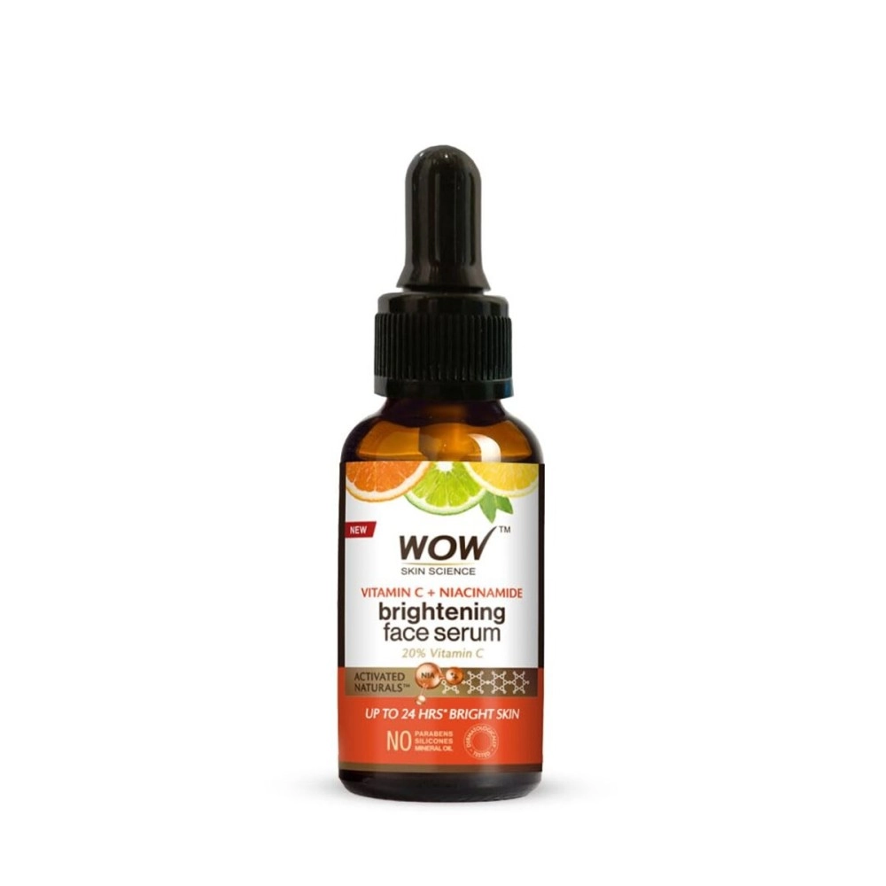 WOW Skin Science Vitamin C Serum - Brightening, Anti-Aging Skin Repair, Supercharged Face Serum, Dark Circle, Fine Line & Sun Damage Corrector, Genuine 20% - 15ml
