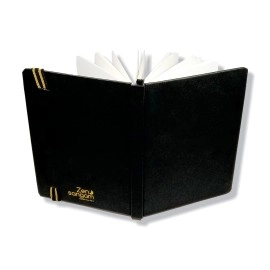 Zen Sangam Express your Mind A5 Watercolor Art Journal Portrait 245 GSM Cotton Cold Pressed Watercolour Book (21x14.8cm, Black) - 50 Pages