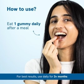 Be Bodywise Biotin Hair Gummies | For Stronger,Shinier Hair & Nails | 120 Day Pack | With Biotin, Zinc, Folic Acid, Fibre & Multivitamin | Strawberry Flavored | No Added Sugar & Gut Friendly