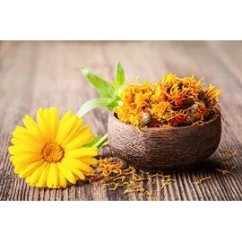 A D FOOD & Herbs ORGANIC CALENDULA FLOWER Dried Natural Ayurveda Herb ( 100 GMS )