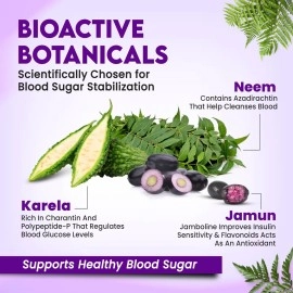 Ambic Wellness Neem Karela Jamun Juice for Diabetes - 750ml, Ayurvedic Diabetic Care Juice, Helps Maintain Healthy Sugar Levels, Immunity Booster Juice for Skin Care & Natural Detox, No Added Sugar