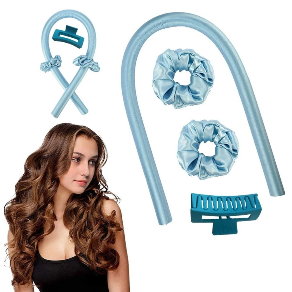 MAYCREATE Heatless Curling Rod Headband,No Heat Curls Silk Ribbon Hair Rollers Sleeping Soft Headband Wave Formers Hair Curlers DIY Hair Styling Tools for Long Medium Hair