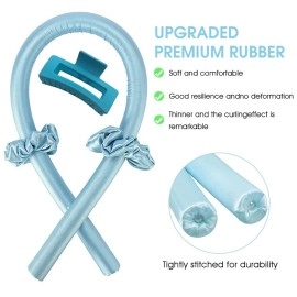 MAYCREATE Heatless Curling Rod Headband,No Heat Curls Silk Ribbon Hair Rollers Sleeping Soft Headband Wave Formers Hair Curlers DIY Hair Styling Tools for Long Medium Hair
