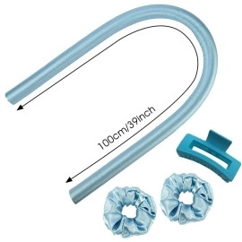 MAYCREATE Heatless Curling Rod Headband,No Heat Curls Silk Ribbon Hair Rollers Sleeping Soft Headband Wave Formers Hair Curlers DIY Hair Styling Tools for Long Medium Hair