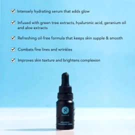 SUGAR Cosmetics Aquaholic Hyaluronic Serum | Hydrating Serum Infused With Hydraulic Acid | For Firmer, Smoother and Plumper Looking Skin | 15ml