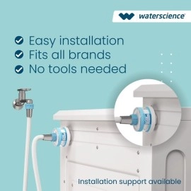 WaterScience IRIS Washing Machine Filter for Hard Water | Hard Water softener for washing machine | Top Load and Front Load