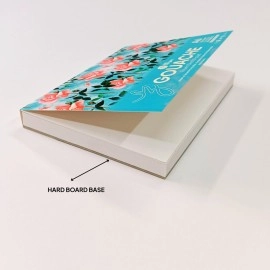 Zen Sangam Express your Mind - Square Gouache Glued Watercolor Sketch Paper Pad - 300 Gsm - Cold Pressed - 24 Sheets - Rough Grain Surface - Size (10.5Cm X 10.5Cm) - Gouache Book