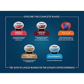 Lavazza Blue Caffe Crema Lungo, Pack Of 25 Coffee Capsules, Compatible With Blue Machines, 1 Count - 215 Gm