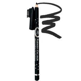 Fashion Colour Glimmerstick for Eyebrow 1.3g | Long Lasting Eyebrow Pencil | Soft Textured Natural Daily Look Eyebrow Makeup. Pack of 2 (Black), BK+BK