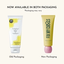 Fix My Curls, Leave In Cream for styling Curly And Wavy Hair High porosity 2A to 2C Curls, 100gm