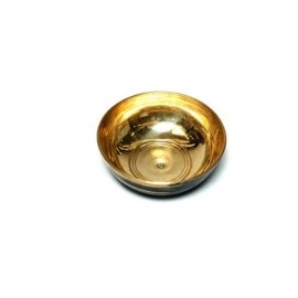 Ajay\'s Shoppe Brass Diya,Round Puja Katori (Small Size - 30ml) Set of 2