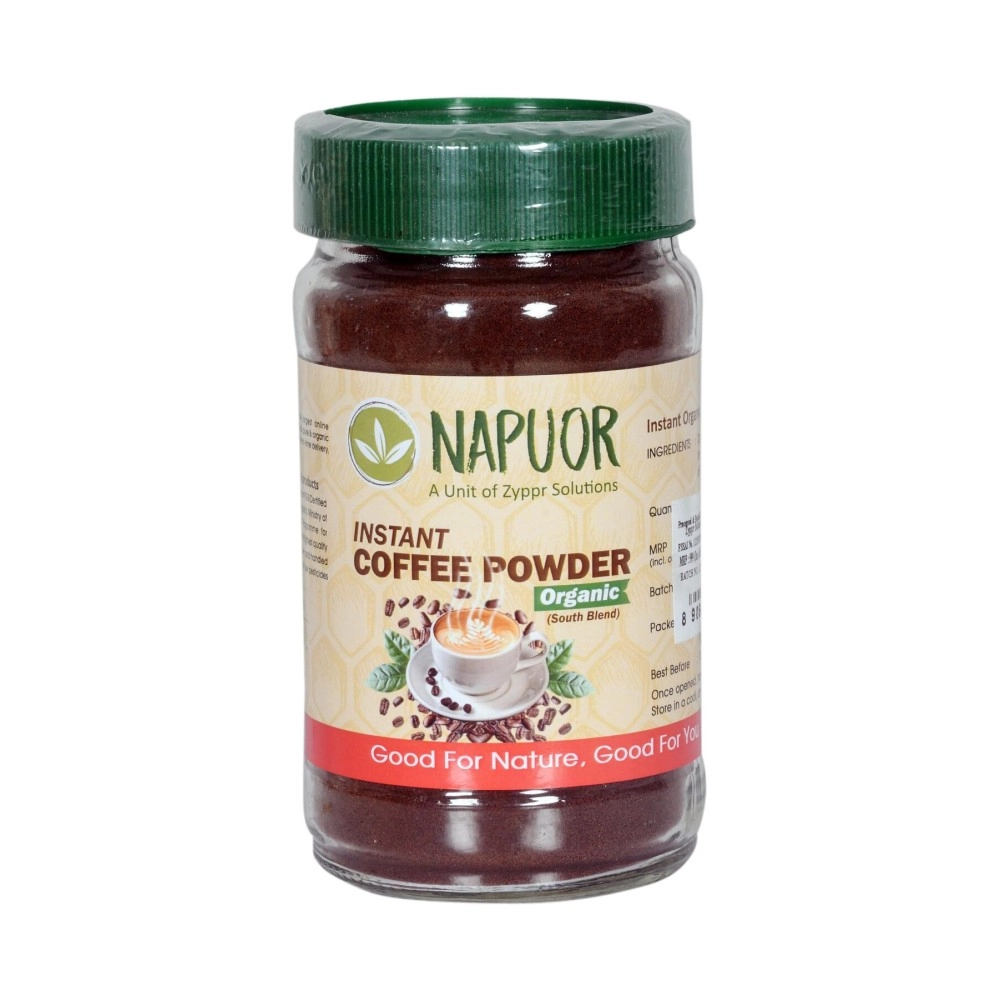 NAPUOR Organic Instant Coffee Powder(250gm)-Certified Organic